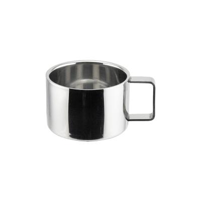 China Durable Double Wall 304 Stainless Steel Metal Mugs With Handles for sale