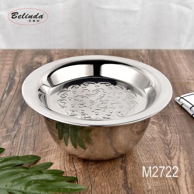 China Multi Function Kitchen Metal Stainless Steel Finger Bowl Home Mixing Bowl Set Oil Deep Basin With Cover for sale