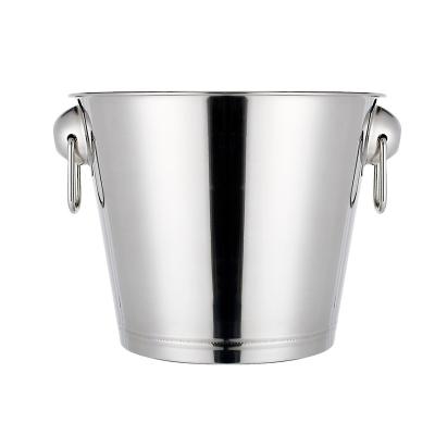 China Sustainable Stainless Steel Ice Bucket / Champagne Bucket With Opener for sale