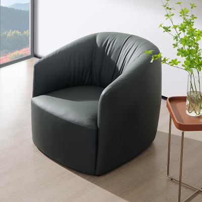 China Designer Nordic Single Chair Modern Creative Hotel Modeling Sofa Chair Simple Living Room Leisure Leather Luxury Chair for sale