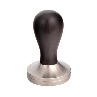 China Wholesale Espresso Coffee Tamper Stainless Steel Wood Stocked Handle Bartender 58mm Reusable 51Mm Accessories Tools for sale