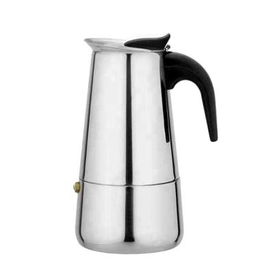 China Sustainable Stainless Steel Coffee Moka Pot Wholesalers Style Hand Coffee Pot Hot Selling Products for sale