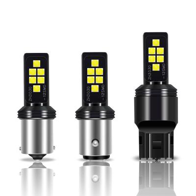 China 1156 metal auto led reversing lamp 1157 brake lamp 12smd high power T20amber led T25 T15 for sale