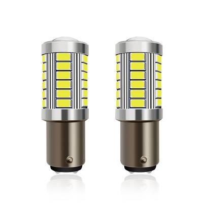 China 33smd 1157 5630 red rear light car led turn signal lights brake tail lamps turning lights 1156 1156 1157 T20 for sale