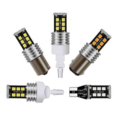 China Can Bus High Brightness W16W Led T15 2835 15smd Reverse LED Auto Backup Light For All Cars 12V 24V 1156 1157 T20 T15 for sale