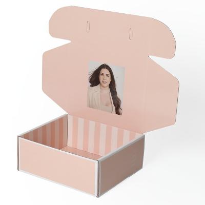 China Cardboard Packing Mailer Boxes For Hair Extensions And Glass Double Side Printing for sale