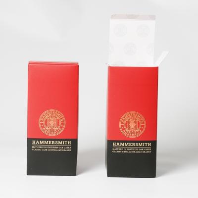 China Ivory Paperboard Red Tuck Boxes For Mascara Packaging Customized Thickness for sale