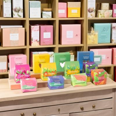 China Caja de regalo pedido personalizado aceptado Eco cartón cuidado de la piel Cosmética belleza regalo reciclado Revestido Tuck End Box para té y perfume en venta