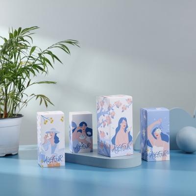 China Caixa de embalagem cosmética de luxo de papel revestido, caixa de presente para cuidados com a pele Logotipo personalizado à venda