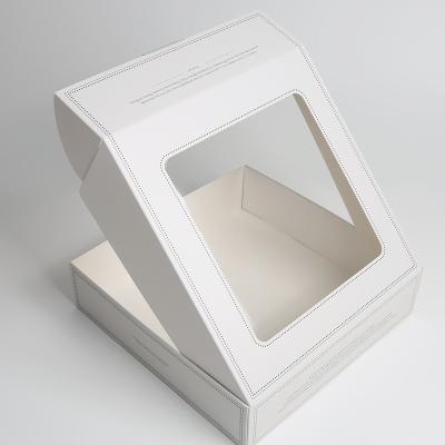 China Printing Handling Grey Board and Corrugated Board Mailing Box with PET Window for sale