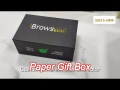 paper gift box with pvc windows tuck end boxes full color printing small gift box
