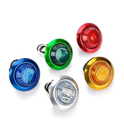 China More Visible To Prevent Accidents To Water Proof Mini Round Beacon Side Signal LED Indicatorside Truck Mini Boat 2 Inches Wide for sale