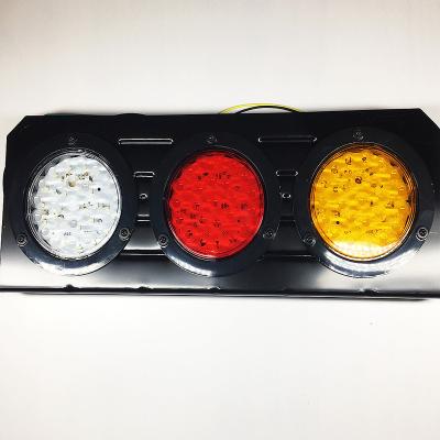 China 24V ABS Three Color LED Rear Trailer Truck Combine Tail Light WD-810 for sale