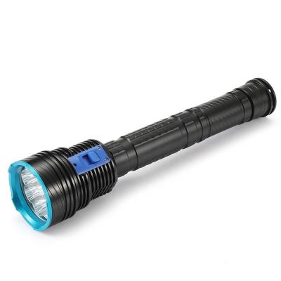 China Camping 9 x XM-L L2 LED White/Yellow Light Diving Flashlight 150M Underwater Waterproof Dive 26650 Tactical Torch Spearfishing Lamp for sale