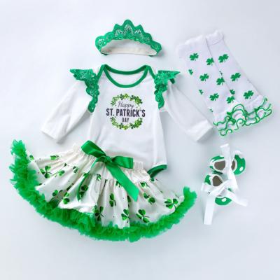 China MIA Wholesale baby casual rompers dress st patricks day baby long sleeve dresses for girls for sale