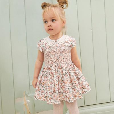 China MIA Summer Floral Dress Girls Anti-Static Cotton The Little Princess Casual Dresses Size 2-7T for sale