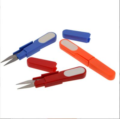 China Sewing Cross Stitch With Cover Safety Scissors U Fish Line Shears Thread Shears Thread Scissors Thread Thread Shears for sale