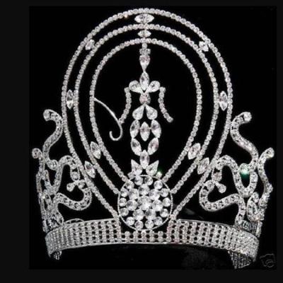 China Miss Universe Crowns Miss America Pageant Crown Rhinestone Pageant Crowns for sale