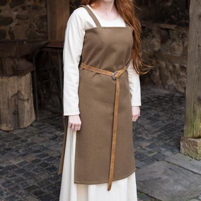 China Custom Designs Acceptable Medieval Wool Dress Viking Apron Viking Clothing for sale