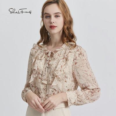 China 2021 new style viable women's blouse women's short-sleeved office casual dress for sale