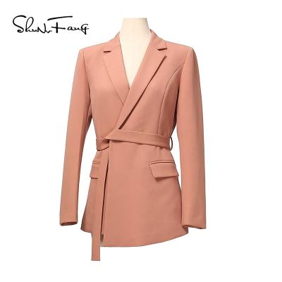 China Shunvfang Elegant Women Long Sleeve Fashion Long Sleeve Slim Fit Blazer Dress for sale