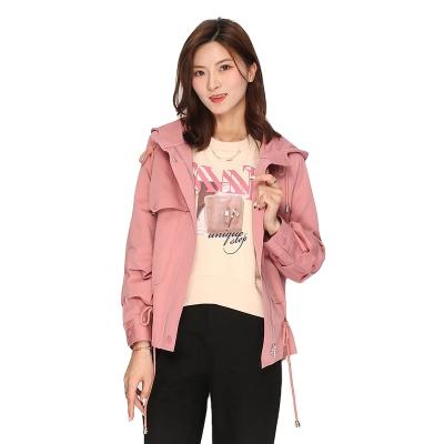 China 2021 new arrival fashion custom made casual women Anti-wrinkle coat waterproof women casual coat with zipper and pockets for upgrade for sale