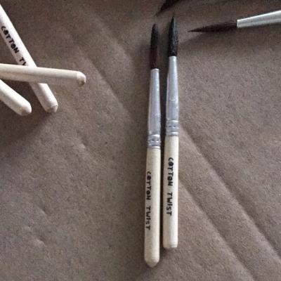 China Watercolor Painting Customize Height Short Brush Handle 8.5cm Small Paintbrush Artist Brush for sale