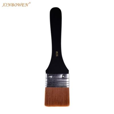 China Xin Bowen Hot Selling Brush 6cm Main Black Wooden Handle Wall Painting Hand Paint Brush Painting Brush for sale