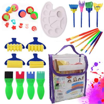 China Draw Different Shapes Education Toy Kids Toys Painting Sponge Play Brush Drawing Brushes DIY Toy Eva Stamp Art Painting Tool for sale