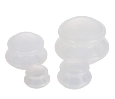 China 4 Cup Medical Silicone Vacuum Body Cupping Set Chinese Therapy Health Care Device for sale