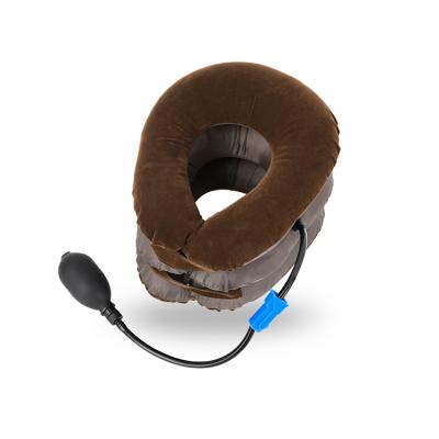 China Home+office+travel Good Quality Inflatable Cervical Air Neck Brace Traction Therapy Device for sale