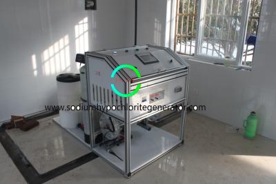 China 300 G / H Sodium Hypochlorite Generation System Electrolysis Form Brine Salt Solution for sale