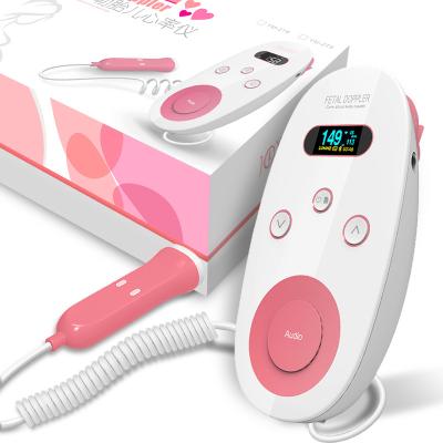 China Portable CE Certificated Baby Heartbeat Monitor Fetal Doppler Machine Monitoring Baby's Heartbeat for sale