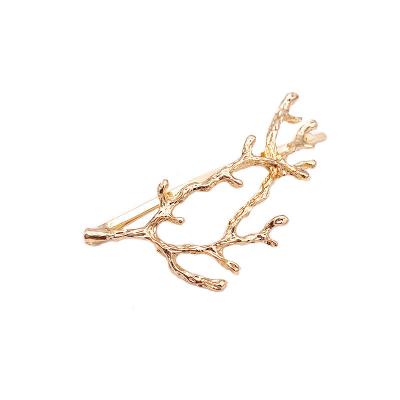 China European and American Style Vintage Gold Silver Tree Hair Clips Girls Ally Branch Hairpins Shape Hairpins Lady Elegance Metal Hair Accessories for Women for sale