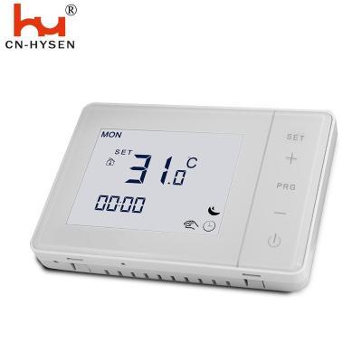 China HY01BW convenient to use large LCD display room thermostat used for boiler water heating 130*90*17 mm for sale