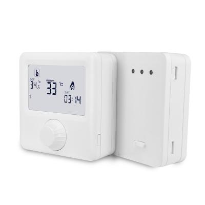 China Digital 433MHz Gas Boiler Thermostat Traditional Programmable Wireless Temperature Controller for sale