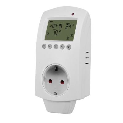 China AC 220V Modern EU Plug In Thermostat Switch For Infrared Heater Or Electric Heater for sale