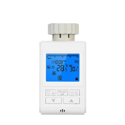 China Contemporary Zigbee 3.0 Thermostat Timer TRV Radiator Valve Trigger Programmable Temperature Controller for sale