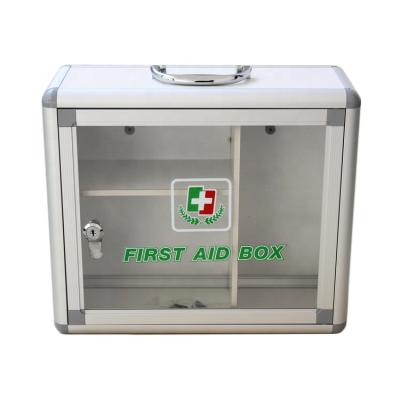 China OEM Durable Medical Metal Locking Storage Box Home First Aid Box For Office Workplace Home Emergency Care Health Care Medical Package for sale