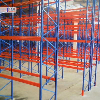 China Corrosion Protection Heavy Duty Factory Warehouse Pallet Shelving Drive Pallet Shelving System for sale