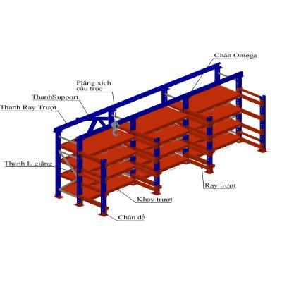 China Custom Factory Corrosion Protection Chinese Shelves Cast Rack Warehouse Shelving Heavy Duty Rack For Tools Display for sale