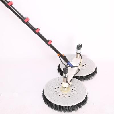 China Sustainable Electric Solar Panel Cleaning Brush Dual Head Solar Cleaning Machine For PV System for sale