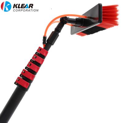 China Solar Panel System Manual Tool Water Fed Solar Panel Cleaning Brush Photovoltaic Cleaning Set for sale