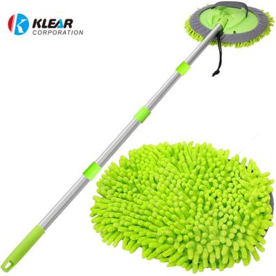 China Auto Care Cleaning Car Cleaning Soft Bristle Car Wash Brush With Long Handle Chenille Car Wash Brush for sale