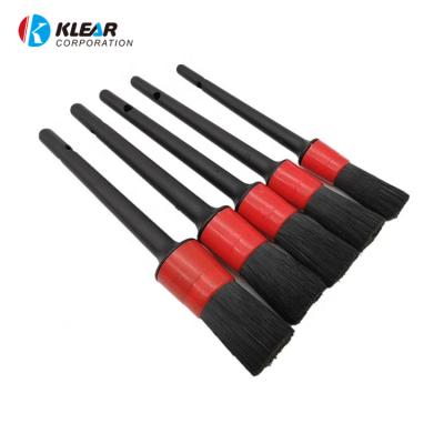 China Car Cleaning Sweeps 5 Pcs PP Car Sweep Brush Hair Brush Auto Car Detailing Cleaning Tools For Dry And Wet Use for sale