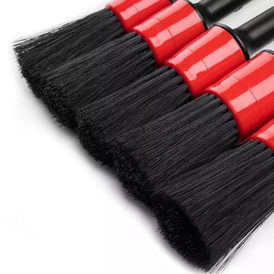 China Natural PP Detailing Car Brush Cleaning Boar Hair Sweep Auto Detailing Tools for sale