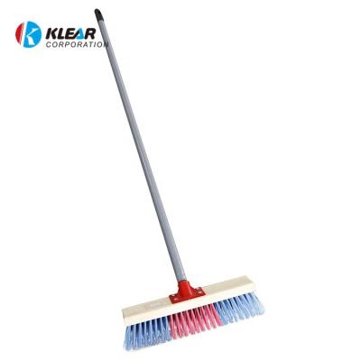 China Sustainable Floor Cleaning Broom Heavy Duty Push Broom Deck Scrub Brush For Snow Cleaning for sale