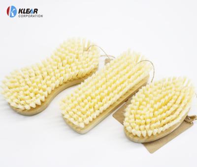 China Sustainable Wooden Household Laundry Scrub Brush For Clothes Shoes Sneaker Cleaning Washing Brush for sale