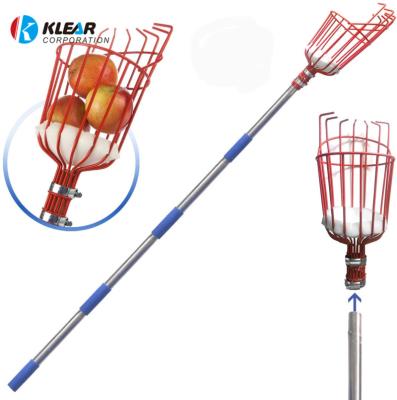 China Garden Fruit Harvester Tools Traditional Deep Head Fruit Basket Apple Peach Picking Catcher Farm Garden Convenient Designating Device for sale