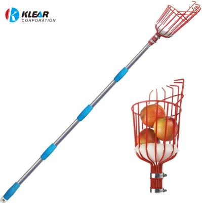 China Traditional Detachable Catcher Collection Peach Pear Carbon Steel Farm Fruit Harvester Gardening Fruit Picking Picking Head Tool for sale